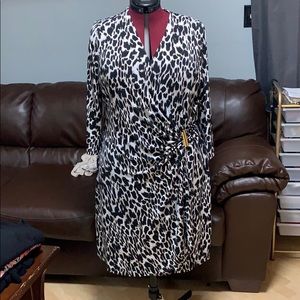 SEXY Calvin Klein cheetah print wrap dress 22W